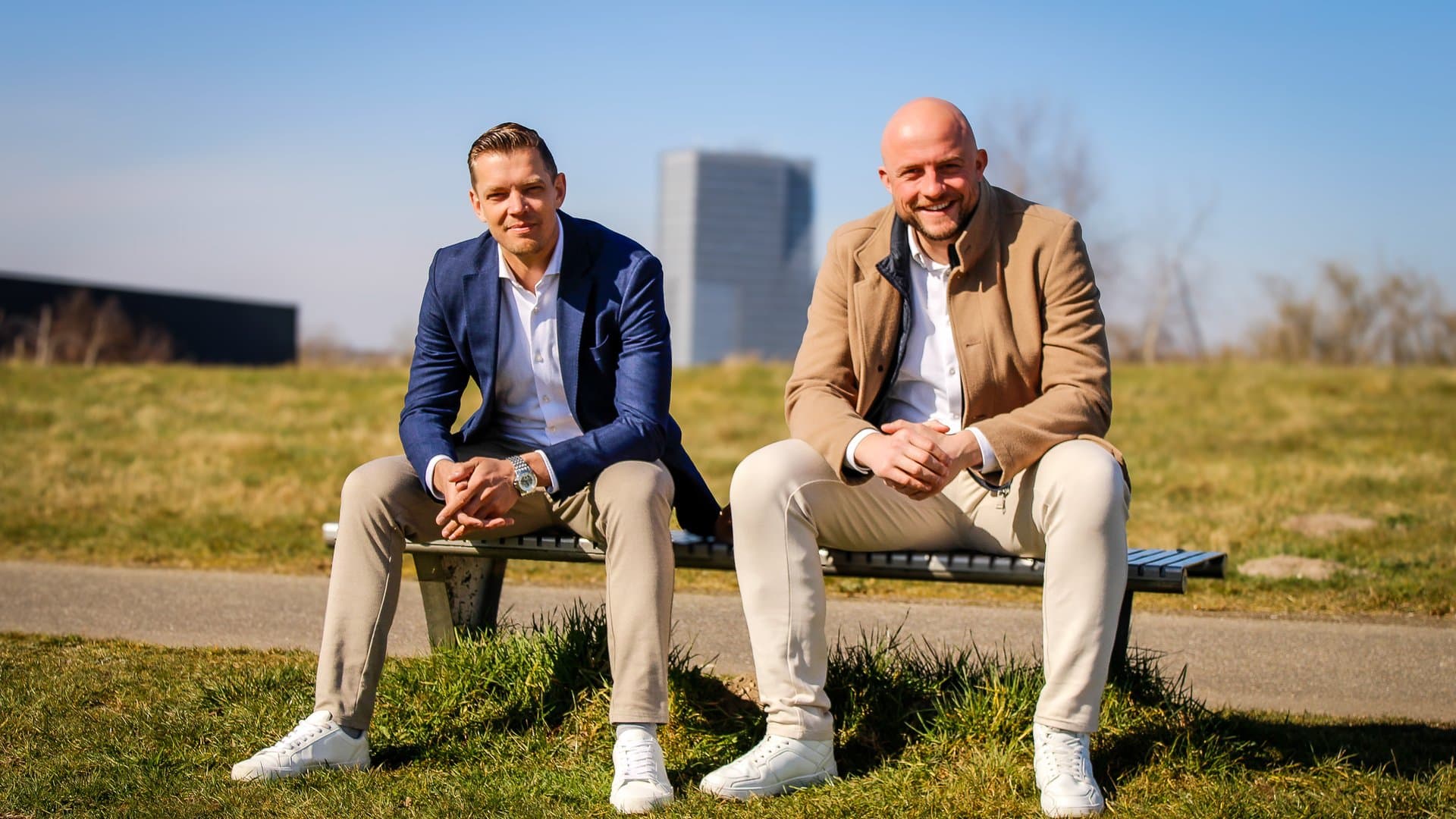 Tobias Bevelander en Ralf Willems, oprichters van Tulpiaan recruitment-bureau in Apeldoorn